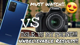 Samsung galaxyy s10lite vs canon 200d |  phone vs dslr | unbelievable results  | ASLI SACH