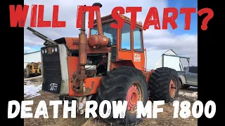 Will it start?  FORGOTTEN “death row” massey 1800 sitting 20 years with a locked motor
