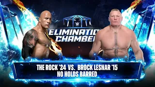 The Rock vs. Brock Lesnar - No Holds Barred | WWE 2K24