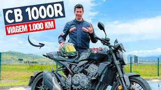 CB 1000R 2023 é boa? Viagem de 1000 KM | Dá pra viajar com moto 1000cc?