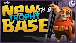 NEW Town Hall 9 Trophy Base 2019 | Clash in 4K