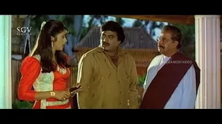 Heroine Dolly Insults Ambarish As Slave | Musuku Kannada Movie Scene | K. S. Ashwath, Ramesh Aravind