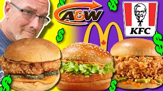 3 Spicy Chicken Sandwiches | KFC vs A&W vs McDonald's | Who's the Hottest???