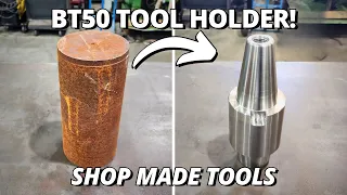 Making a BT50 Tool Holder for SIP Jig Borer Tooling! | Shop Made Tools