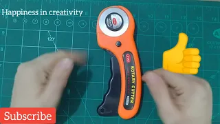 How to use rotary cutter in Urdu/Hindi/Happiness in creativity