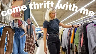 come thrift with me EXTRAVAGANZA! I went to 5 different thrift stores + try on thrift haul