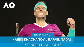 Karen Khachanov v Rafael Nadal Extended Highlights (3R) | Australian Open 2022
