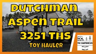 Dutchman Aspen Trail 3251 THS Travel Trailer Toy Hauler Tour