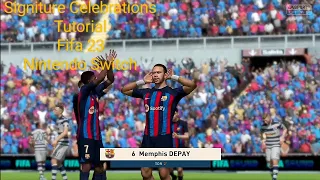 Signature Celebrations on Fifa 23 Nintendo Switch (Bale Heart Symbol, Messi Piont to the Sky...)