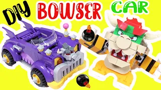 The Super Mario Bros Movie Bowser Builds Lego Car at Castle! Crafts for Kids