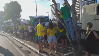 Caminhoneiros patriotas em Manaus Amazonas