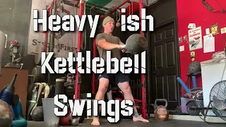 Heavy 92kg Kettlebell Swings Personal Record