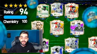 MONTEI O FUT DRAFT MAIS RARO DE TODOS OS TEMPOS! 100% FULL ICON COM AS MELHORES CARTAS! EAFC 24