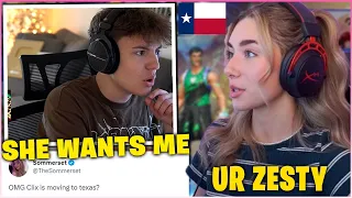 CLIX Is *CONFIDENT* That SOMMERSET OFFICIALLY Wants Him & Acts ZESTY Infront Of Her! (Fortnite)