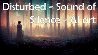 Disturbed - Sound Of Silence with AI generated art from lyrics