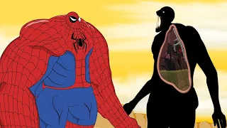 SPIDER HULK vs Rescue Godzilla in ATTACK ON TITAN: Size Comparison | Godzilla Cartoon Movies