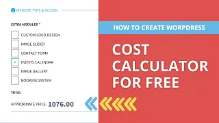 How to Create a Wordpress Cost Calculator for Free?