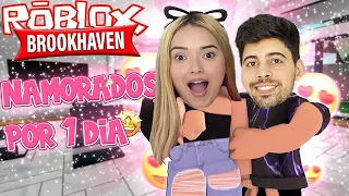 NAMORADOS POR UM DIA NO BROOKHAVEN - O ENCONTRO MAIS MALUCO DE TODOS (BROOKHAVEN ROBLOX RP)