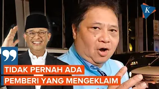 Airlangga Jawab Sindiran Anies soal Bansos di Debat