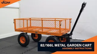 82L & 166L Metal Garden Cart - Assembly Instructions | Vaunt Tools