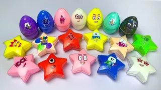 Finding Mini Star ⭐, dinosaur egg🥚 With Numberblocks,Alphablocks Coloring! Satisfying Video ASMR