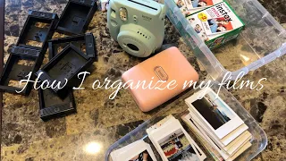 How I organize my polaroid films | Instax film