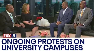 Ongoing protests on university campuses