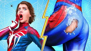 Ma NOUNOU est une SUPERHÉROÏNE – Moi vs Spiderwoman – Bonne vs Mauvaise Babysitter par OH-LALA