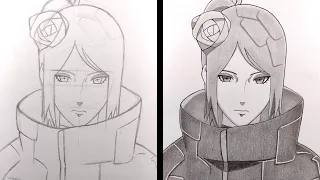 How to Draw Konan Akatsuki - [Naruto]