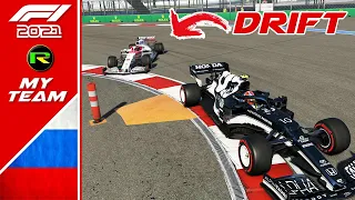 A MELHOR RECUPERAÇÃO DO F1 2021 - GP RÚSSIA 50% MY TEAM #201