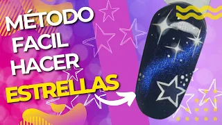 💖😍TUTORIAL: PASO A PASO: COMO hacer ESTRELLAS Y DESTELLOS para UÑAS Fácil💖😍 #nailart