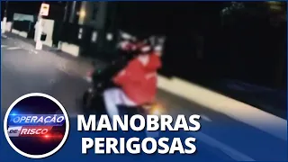 Homem larga moto durante perseguição policial e tenta fugir a pé