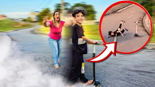 LUCAS ROCHA ANDOU DE PATINETE PELA PRIMEIRA VEZ E ISSO ACONTECEU