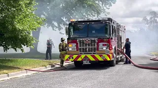 FIREFIGHTERS BATTLE HOUSE FIRE ON RIDEAU CRES, DAMAGES ESTIMATED AT $400,000