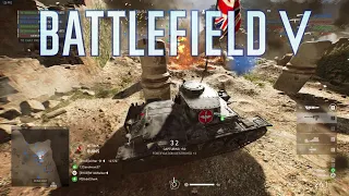 Battlefield 5: DESTROYING INFANTRY WITH TANKS