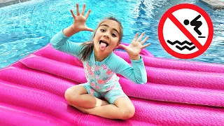 Mia y Artem y las reglas de seguridad de verano para niños en la piscina