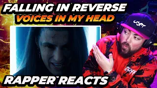 RAPPER REACTS to Falling In Reverse - "Voices In My Head"