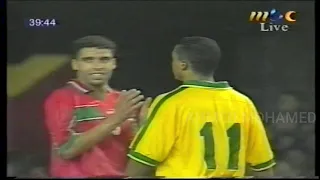 أسود الاطلس تتالق في بلاد السامبا رغم الهزيمه - البرازيل و المغرب ودي 1997