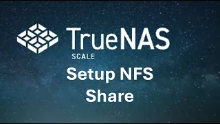 TrueNAS PT 4 Setup NFS Share and add to Proxmox With Web Interface