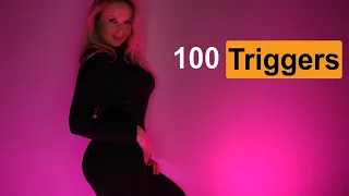 ASMR 100 triggers in 14 min ⏱ Fast triggers for your relax