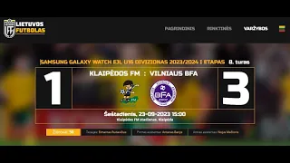 KFM vs BFA 1:3 (I half) EJL U16 VEO live screen recording