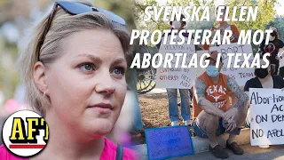 Svenska Ellen protesterar mot abortlagen i Texas: ”Som att gå tillbaka till 20-talet”