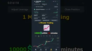 10000$ within 10 minutes Live trading on Binance #trading #shorts #crypto #binance #profit #money