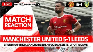 Bruno HAT-TRICK, Sancho DEBUT! | Manchester United 5-1 Leeds | LIVE Reaction