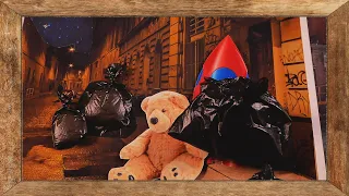 🐻 Abandoned Bear Story｜A self-made pop-up book ASMR