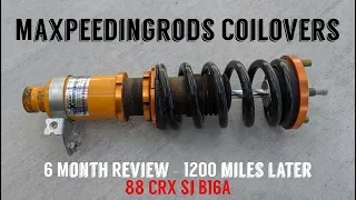 6 Month Budget Coilover Review - How Have They Held Up? MAXPEEDINGRODS REVIEW