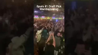 Spurs fans react to San Antonio winning No  1 pick in NBA Draft Lottery #nba #nbadraft #wembanyama