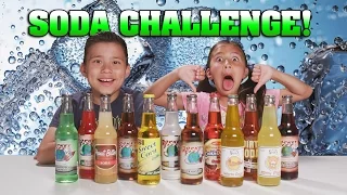 SODA CHALLENGE!!! Kids Drink Weird Soda Flavors! GROSS!