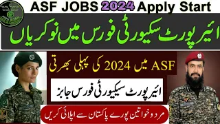 ASF Airports Security Force Jobs 2024 | ASF FPSC Jobs 2024