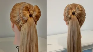 Прическа- Бант.🎀 Теперь еще проще.🎀.Hairstyle -BOW.